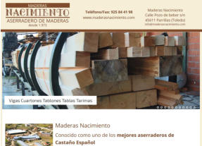 Maderas Nacimiento | Aserradero de Maderas | Parrillas | Comarcas de Talavera de la Reina