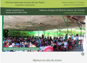 iscinas Naturales Arenas de San Pedro | Merendero Restaurante