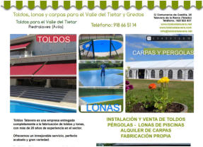 Toldos Talavera | Toldos Lonas Carpas | Talavera de la Reina