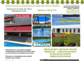Toldos Talavera | Toldos Lonas Carpas | Talavera de la Reina